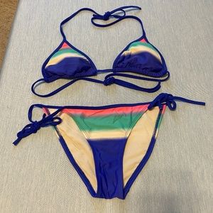 Two piece tie baiting suit - small